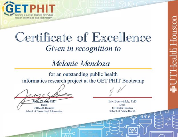 GET PHIT certificate of Excellence
