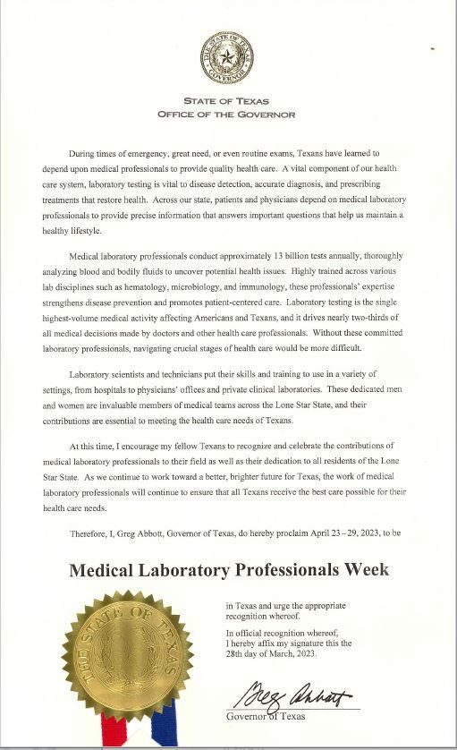 National Medical Laboratory Professionals Week