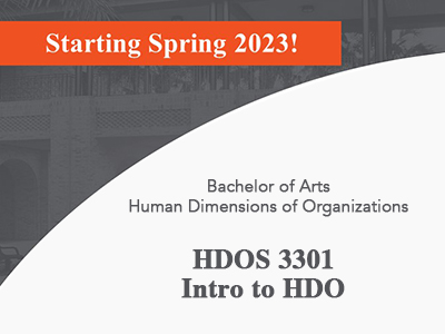 edinburg HDOS 3301 - Intro to HDO Edinburg Monday and Wednesday 11:00 am - 12:15 pm
