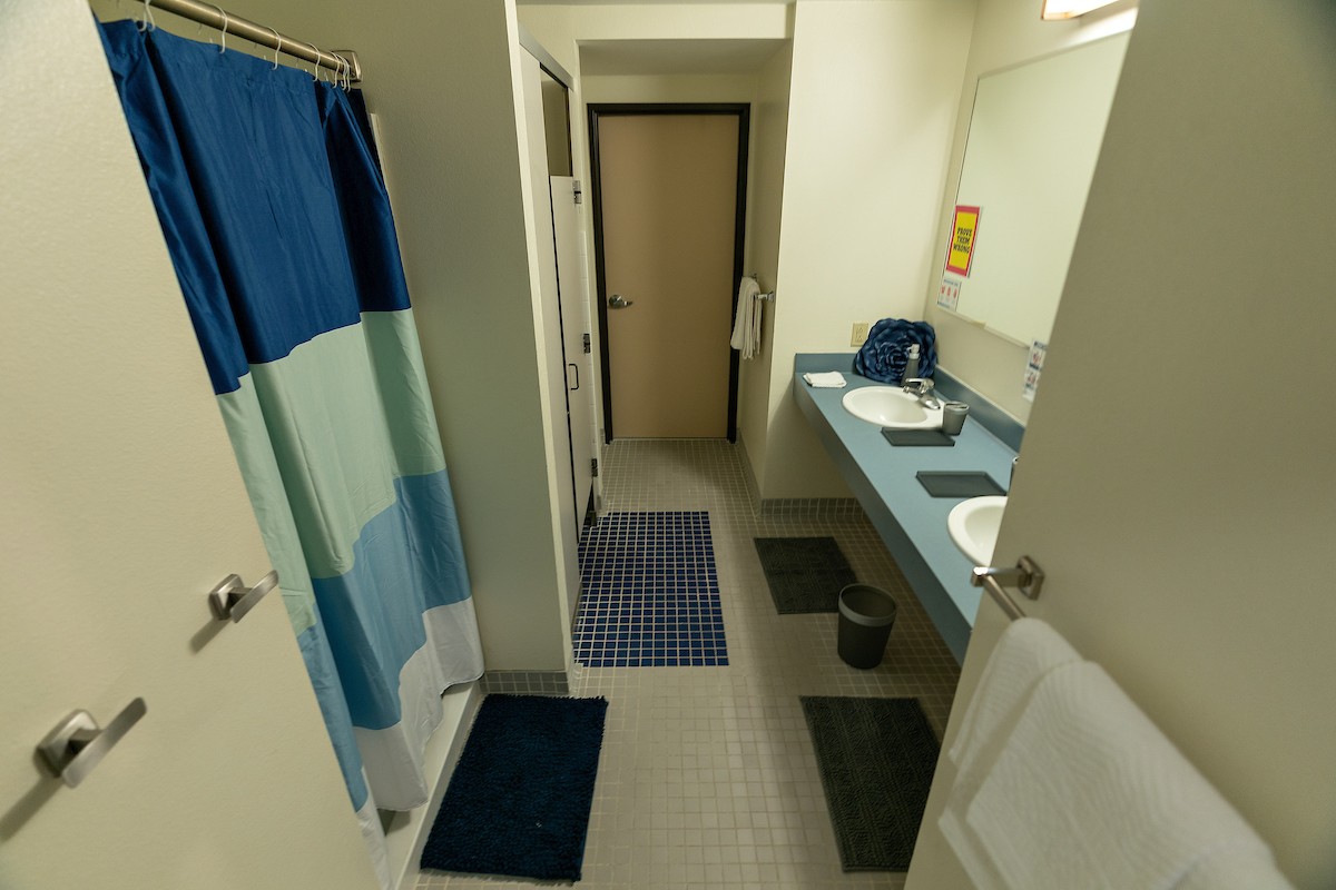 UTRGV Department of Housing and Residence Life dorm room interiors at Unity Hall in Edinburg, Texas.