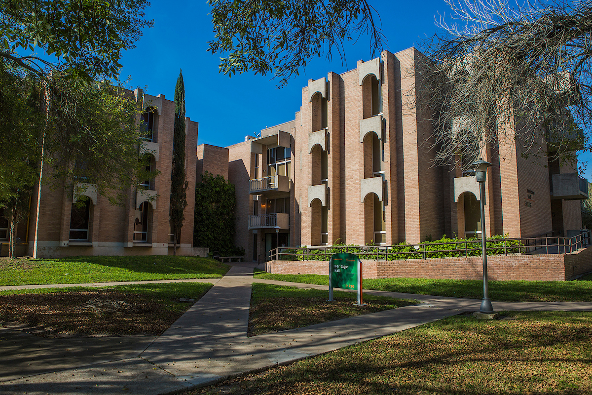 West Side view of Heritage Hall at UTRGV