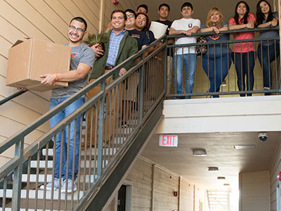 students moving out of campus housing