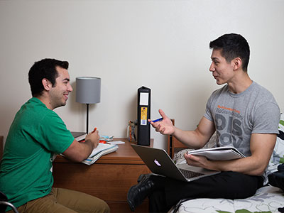 roommates talking to each other