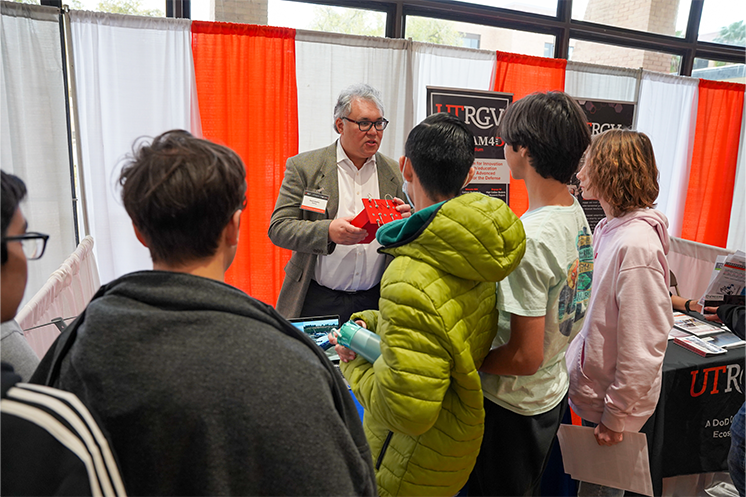 showcasing project to students