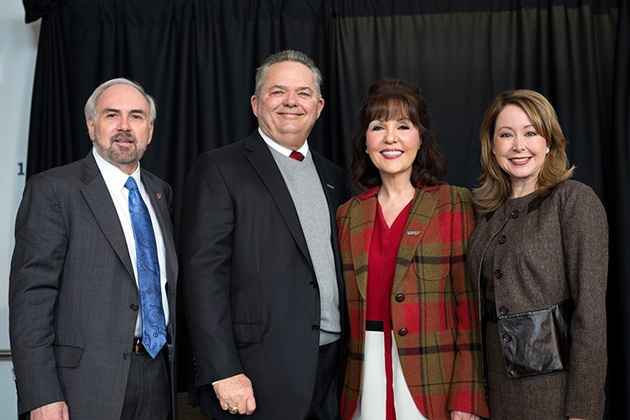 UTRGV President Dr. Guy Bailey, Janet and Robert Vackar