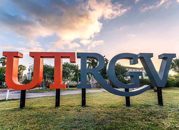 UTRGV Letters Sign