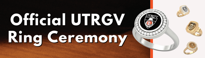 Official UTRGV Ring Ceremony banner