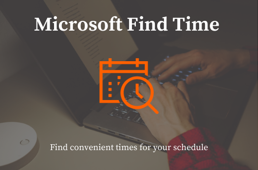 Microsoft FindTime- New Scheduling tool post content graphic