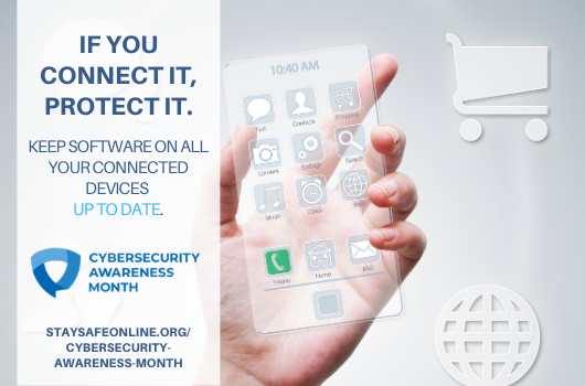 Cybersecurity Awareness Month post content graphic