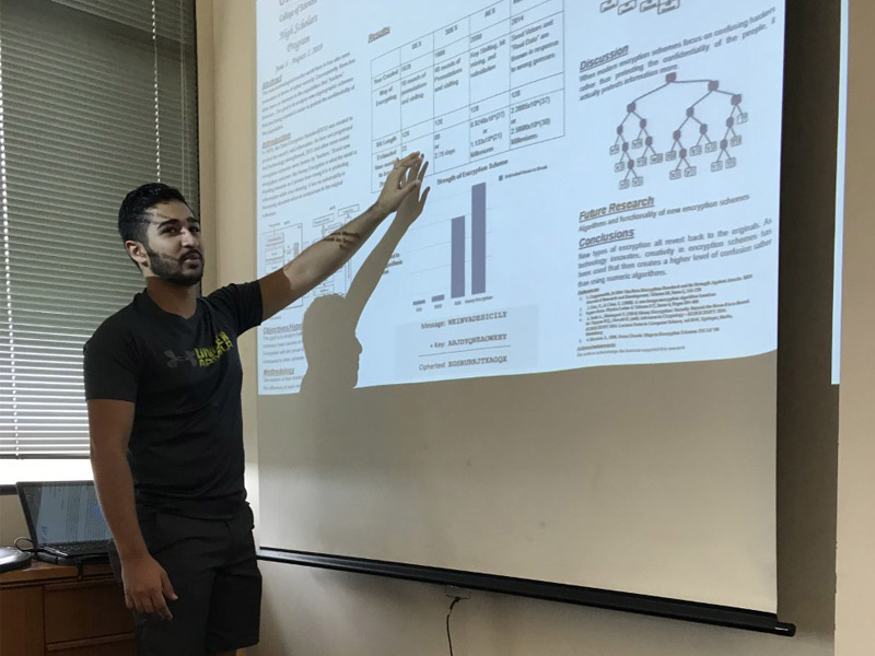 High School Students Research Participation and Presentations at the Cyber Security Research Lab 2