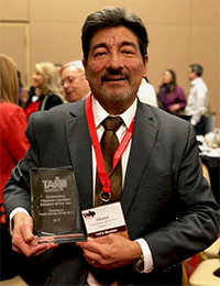 Frank Ambriz, clinical associate professor in the UTRGV Department of Physician Assistant Studies and program director of the Master in Physician Assistant Studies Bridge Program (MPAS), has been named the 2018 Outstanding Physician Assistant Educator of the Year by the Texas Academy of Physician Assistants (TAPA). The award honors an individual who has demonstrated exemplary service to PA students and who has furthered the leadership, educational, or professional development of PA students. (Courtesy Photo)