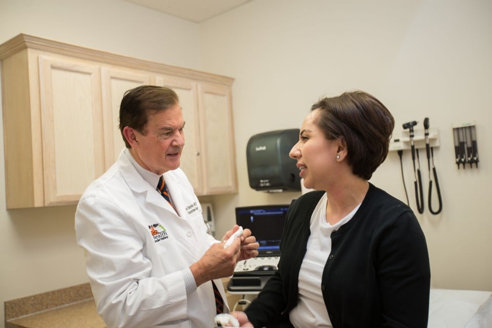 UT Health Rio Grande Valley doctor examining a patient