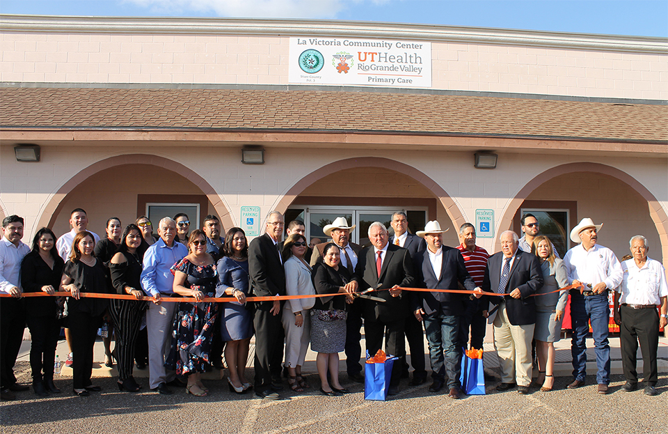 The University of Texas Rio Grande Valley School of Medicine celebrated the grand opening of its Area Health Education Centers (AHEC) on Thursday, Sept. 20, in the La Victoria community in Starr County. The UTRGV School of Medicine received a five-year, $3.75 million grant from the U.S. Department of Health and Human Services’ Health Resources and Services Administration to develop the three AHECs, which will offer free healthcare to residents and educational opportunities for students enrolled in UTRGV’s health professions programs. Two more AHECs are scheduled to open—one in Hidalgo County and one in Cameron County. (Courtesy Photo)