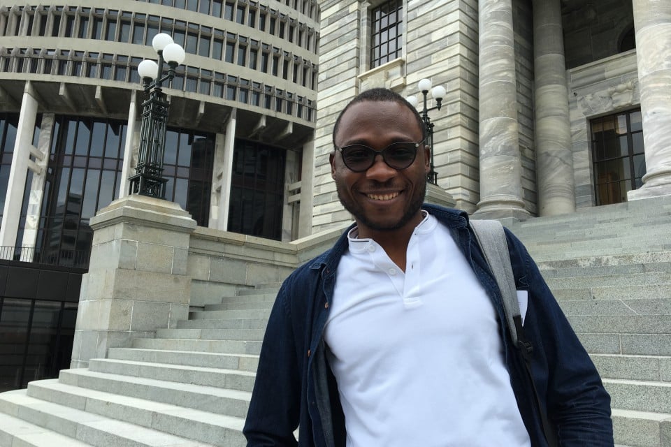 Taiwo Abraham, an international graduate student from Nigeria in the UTRGV Robert C. Vackar College of Business and Entrepreneurship
