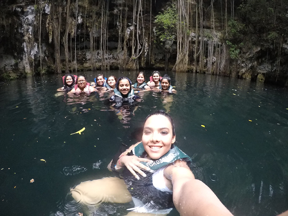 In a Cenote (Courtesy Photo)