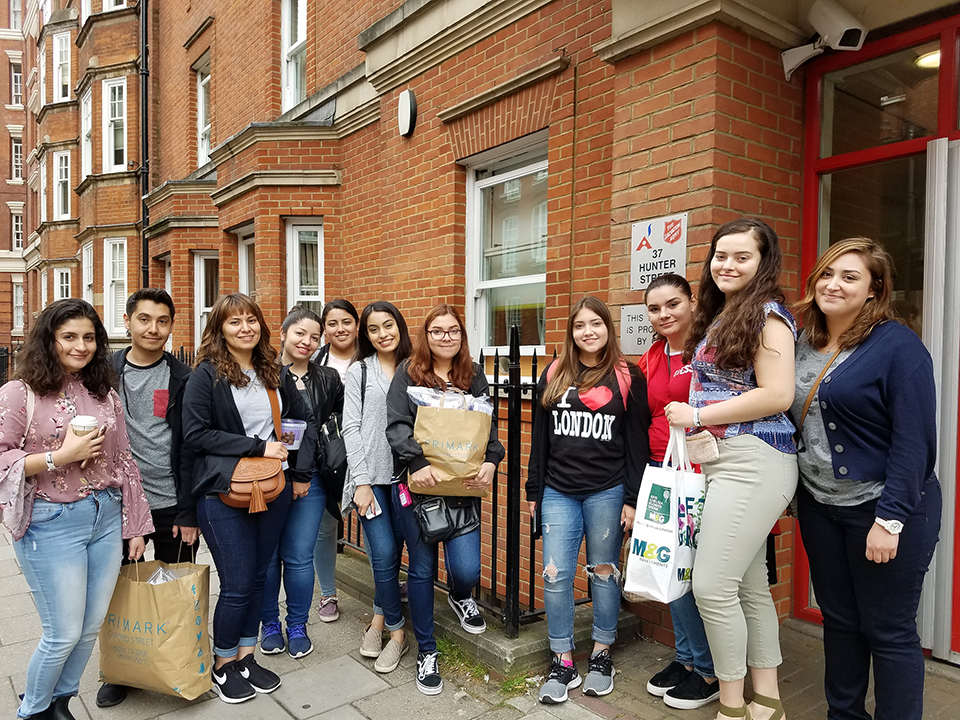 This summer, 12 students in the UTRGV Study Abroad program traveled to London, England, for a course in Advanced Topics in Creative Writing Children's Literature, to study the link between classic children’s literature and the landscapes that inspired those stories. Studying England’s famous children’s authors led the class on an adventure throughout London, with visits to the London Tower Bridge, Big Ben, the London Eye, and The Shard, one of the tallest buildings in Europe. (Courtesy Photo)