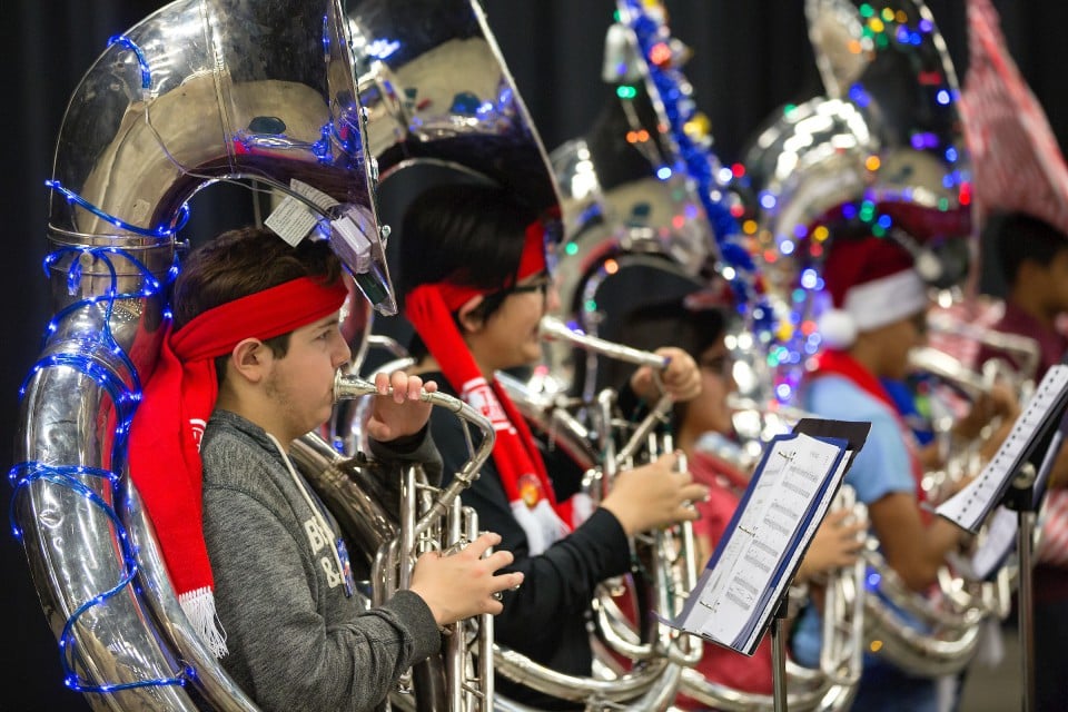 UTRGV Tuba students performing