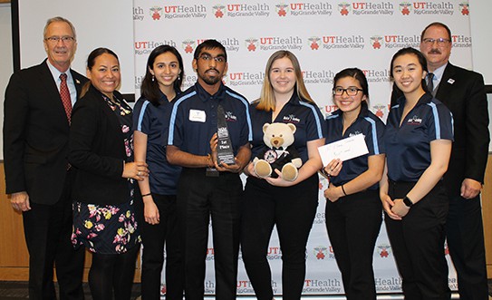 Students from the South Texas Academy for Medical Professions in Olmito