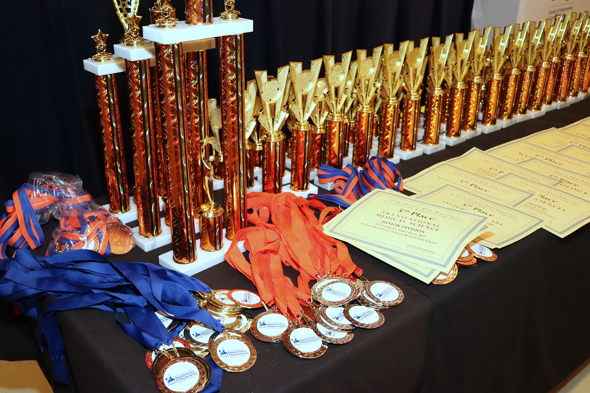 More than 700 middle and high school students from across South Texas participated in the 59th annual Rio Grande Valley Regional Science and Engineering Fair (RGVRSEF) hosted by UTRGV on Sat., Feb. 2. Students competed in 22 science- and engineering-related fields of study. (Courtesy Photo)