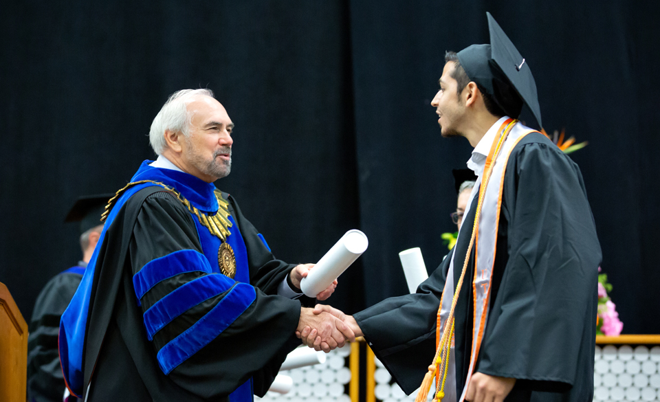 The 2019 Spring Commencement ceremonies for The University of Texas Rio Grande Valley were held Saturday, May 11, at McAllen Convention Center and included more than 2,600 students walking across the stage in front of family and loved ones. More than 3,400 students graduated over the weekend during UTRGV Spring 2019 commencement ceremonies, which started May 10 in Brownsville. (UTRGV Photo by Paul Chouy)