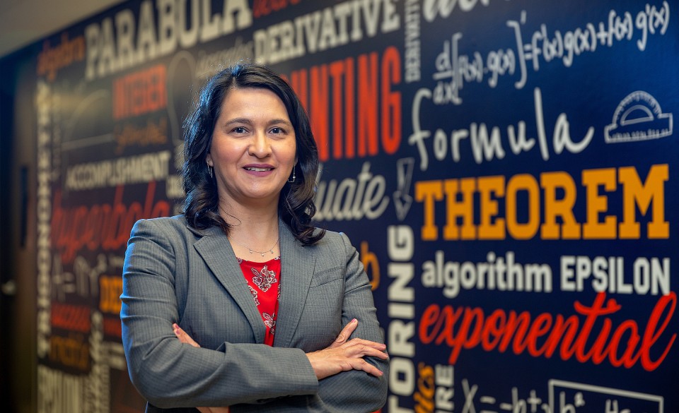 Dr. Cristina Villalobos, a professor in the UTRGV School of Mathematical and Statistical Sciences