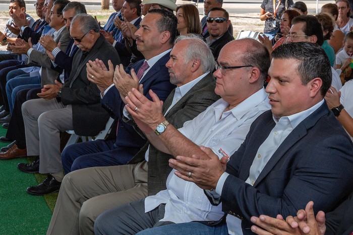 Groundbreaking ceremony for a new natatorium in partnership with UTRGV, the city of Pharr and PSJA ISD on Friday, Sept. 27, 2019 in Pharr, Texas.