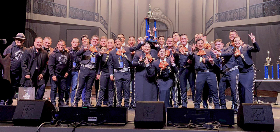 UTRGV Mariachi Aztlán performed with the internationally renowned Mariachi Vargas de Tecalitlán at the Mariachi Vargas Extravaganza, held Dec. 6-7 in San Antonio. (UTRGV Photo by Dr. Dahlia Guerra)