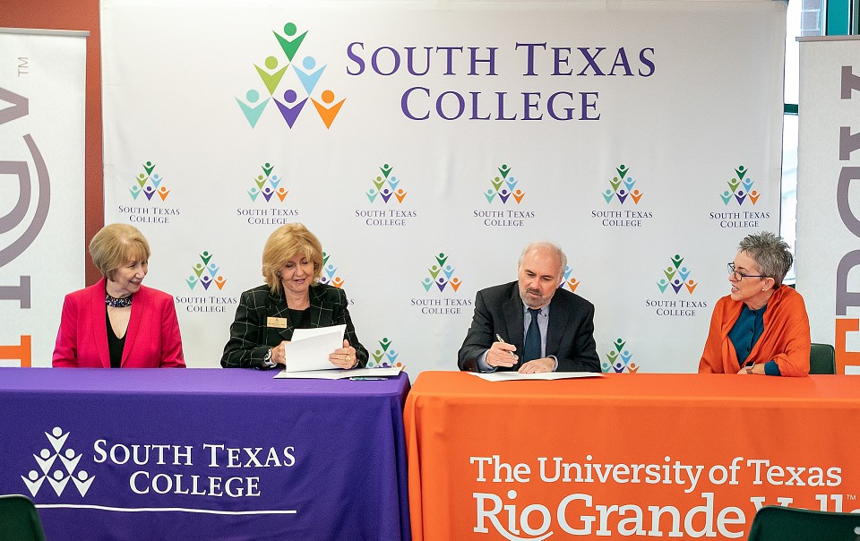 South Texas College and UTRGV representatives