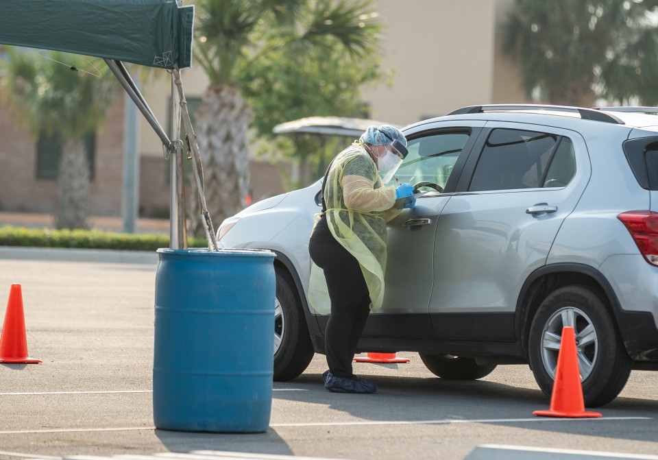 File photo features the Brownsville testing site in early April.