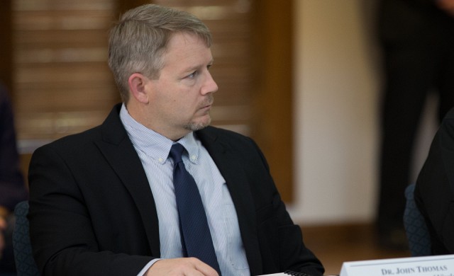 Dr. John Thomas, UTRGV assistant professor of biology and a founding member of the UTRGV Center for Vector-Borne Disease