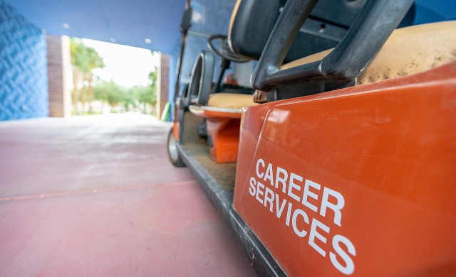 UTRGV Career Center golf cart