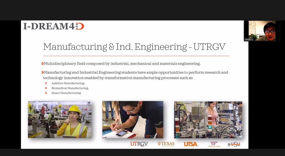 Dr. Jianzhi Li, UTRGV professor of manufacturing and industrial engineering