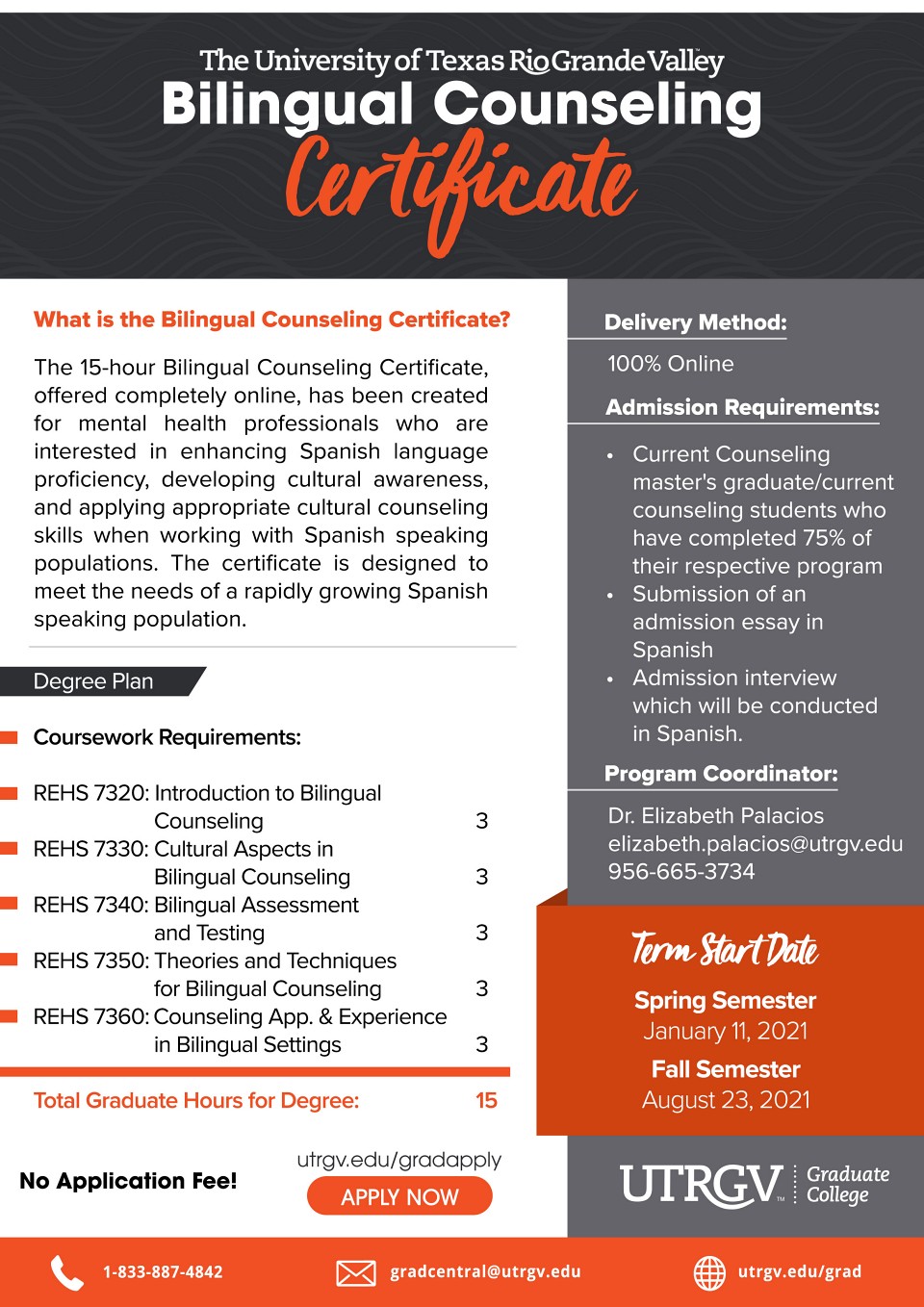 Bilingual Counseling Certificate Flyer Stephanie 