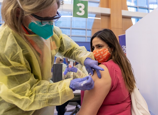 Dr. Michelle Lopez, UTRGV School of Medicine associate program director and assistant professor of Internal Medicine, was the first person to receive the long-awaited COVID-19 vaccine