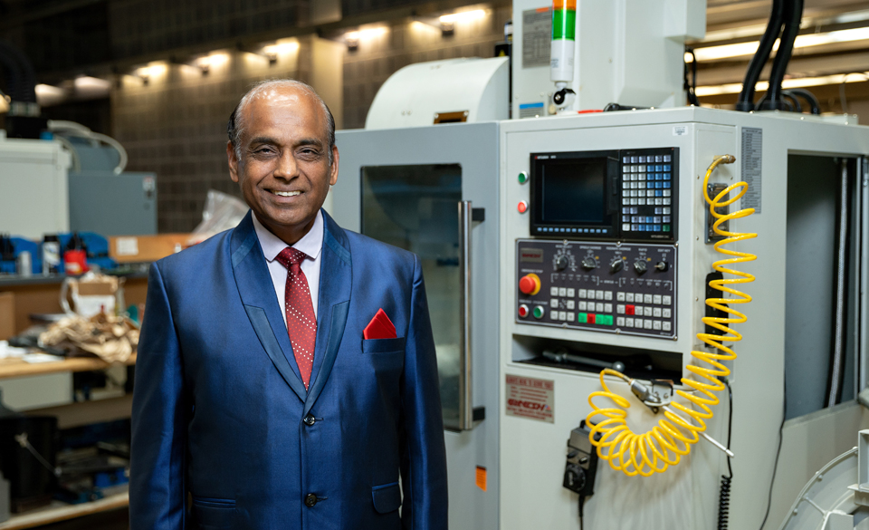 The American Society of Mechanical Engineers (ASME) has awarded UTRGV’s Dr. Anil Srivastava a prestigious fellowship that, while awarded annually, goes to fewer than 4 percent of the organization’s 89,909 members. (UTRGV Archive Photo by Paul Chouy)