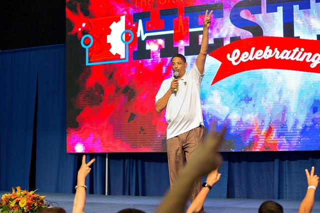 Coach Lew Hill at HESTEC