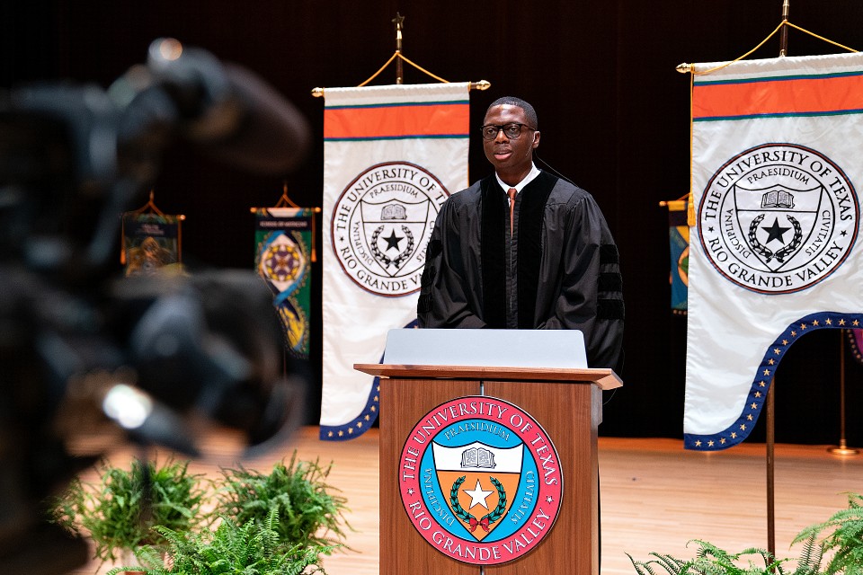 Patrick Ojeaga, UTRGV fourth-year medical student and UT Student Regent