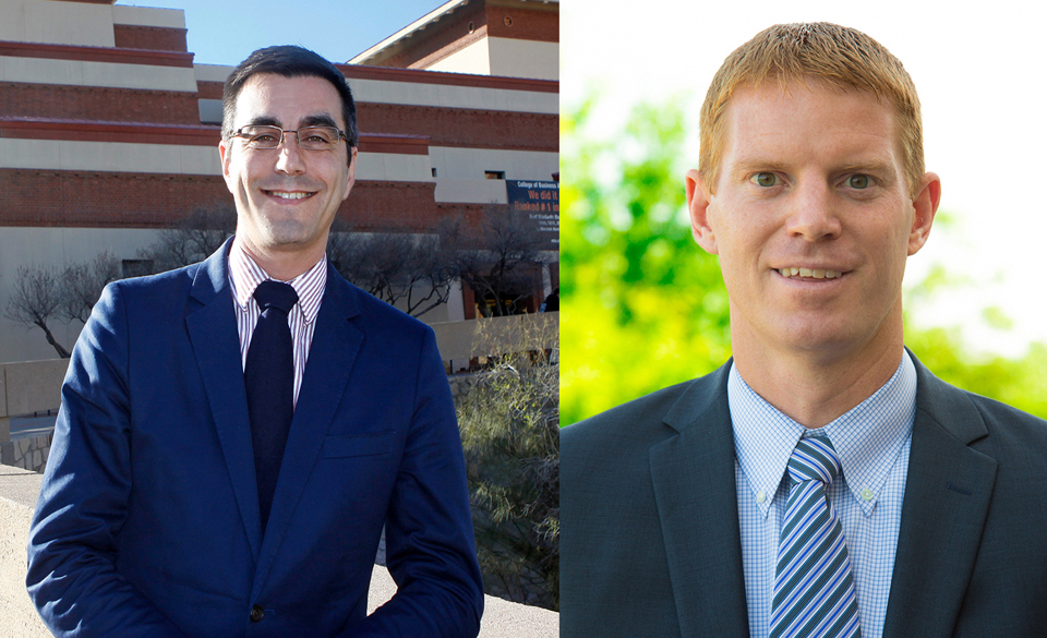 Dr. Giorgio Gotti (left) will serve as the new director and chair of the School of Accounting for the UTRGV Robert C. Vackar College of Business and Entrepreneurship. He starts in his new role on July 2. Dr. Peter Magnusson (right) is the new Department of Marketing chair at RCVCOBE and will begin with the university on Sept. 1. (Courtesy Photos)