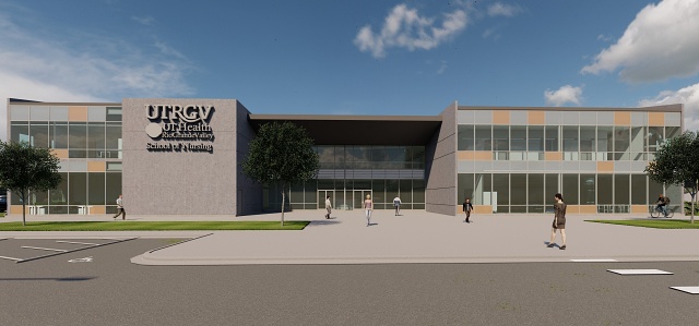 Rendering of UTRGV School of Nursing building