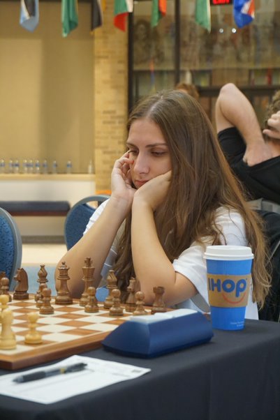 Woman chess player