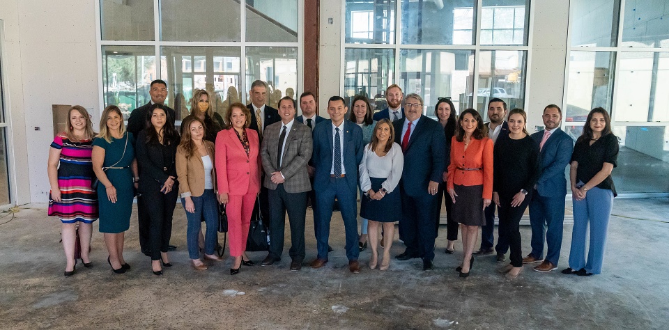 Alejandra Y. Castillo, U.S. Economic Development Administration, poses with a group of eBridge Center collaborative partners