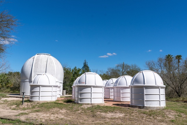 The UTRGV Observatory at Resaca de la Palma park.