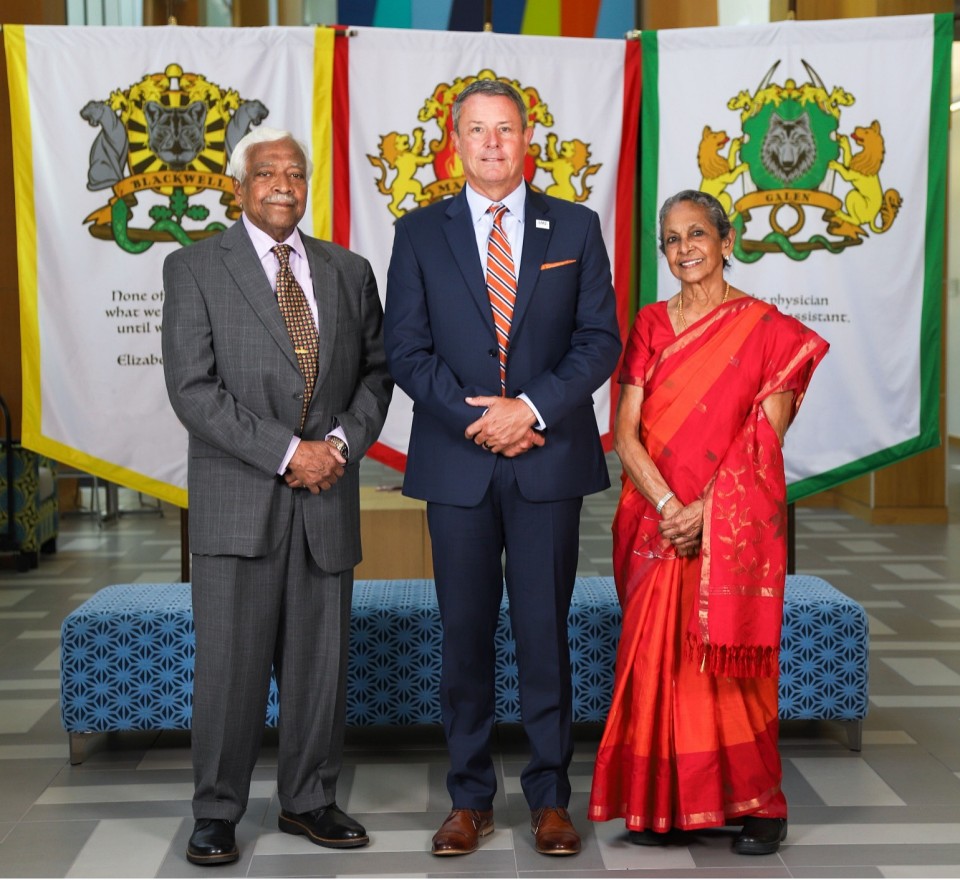 Dr. Subram Krishnan, Dr. Michael Hocker and Dr. Elizabeth Krishnan