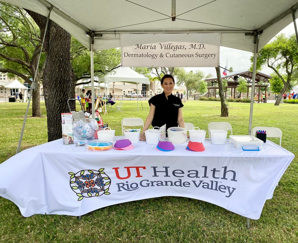 Dr. Maria Villegas, M.D., division chief of Dermatology at UT Health RGV and assistant professor of Otolaryngology Head and Neck Surgery-Dermatology at The UTRGV School of Medicine