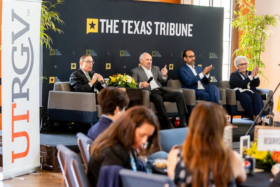 UTRGV and the Texas Tribune hosted a panel, titled “Serving Hispanic Students in Texas”