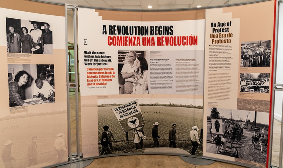 Special Smithsonian Traveling Exhibit on farmworker Dolores Huerta  