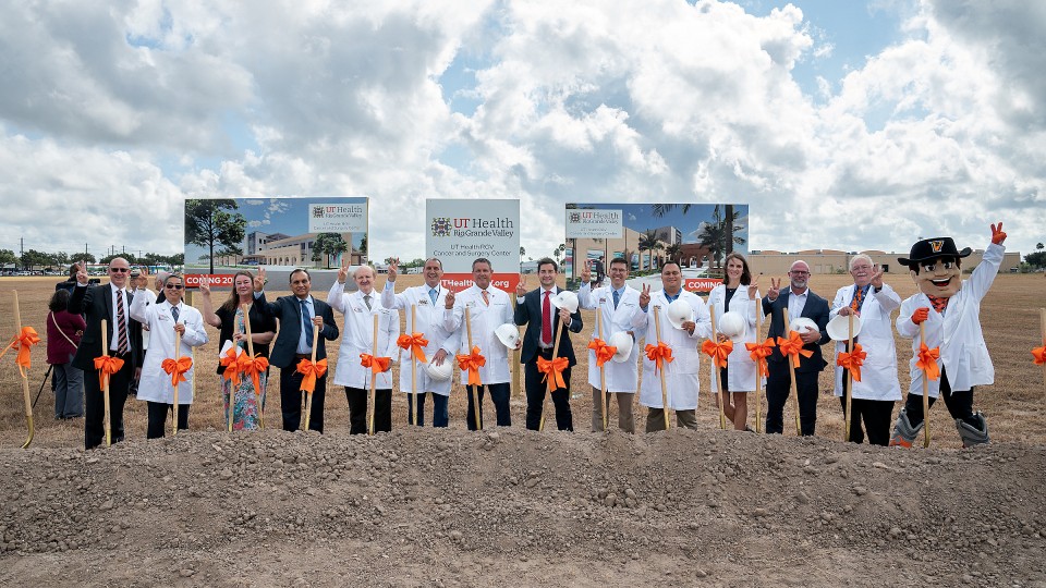 UTRGV and community leaders broke ground in McAllen for the new 145,000-square-foot UT Health RGV Cancer and Surgery Center on Friday. The new center is part of the phase one development of UTRGV's McAllen Academic Medical Campus, spreading across 38 acres at 1400 N. Commerce Center Street.