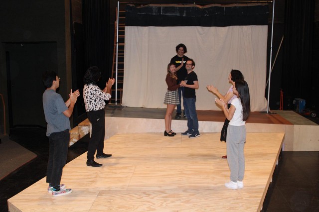 UTRGV Theatre Department students practicing