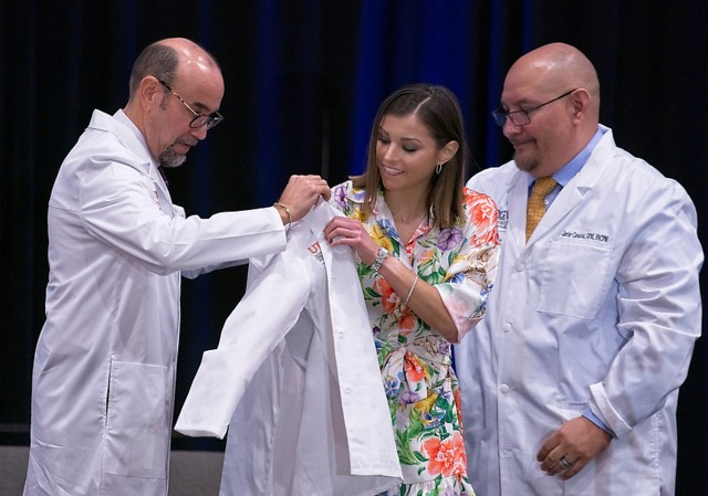 The UTRGV School of Podiatric Medicine held its inaugural White Coat ceremony in October at the Harlingen Convention Center.