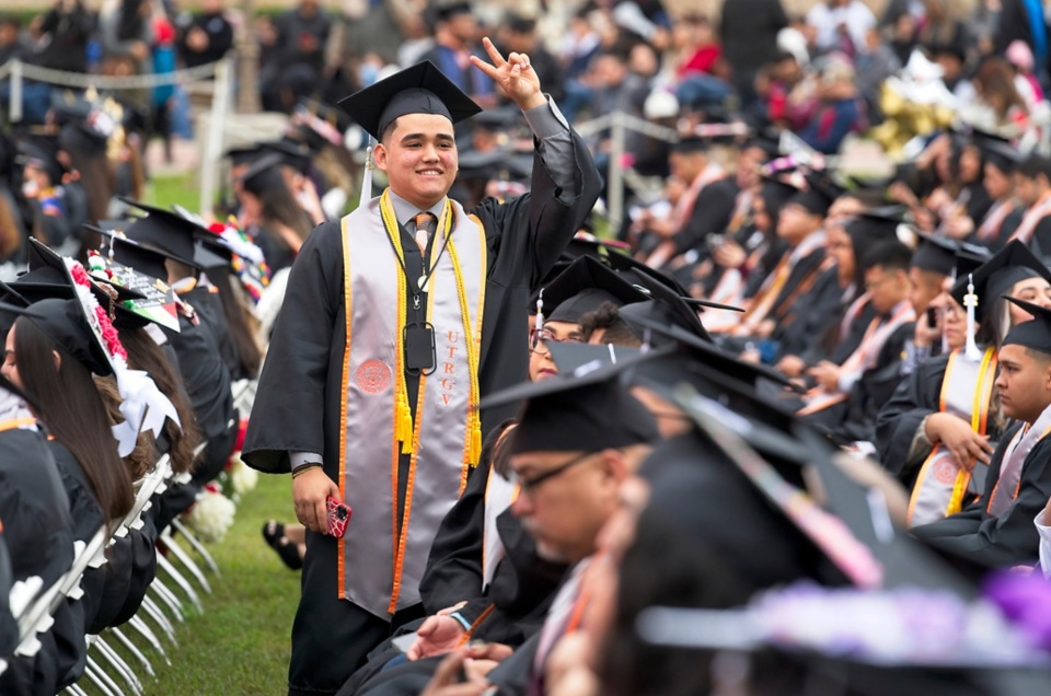 Graduate at the Brownsville Fall 2022 Commencement